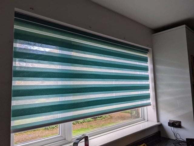 Open Duorol blinds in Kitchen window
